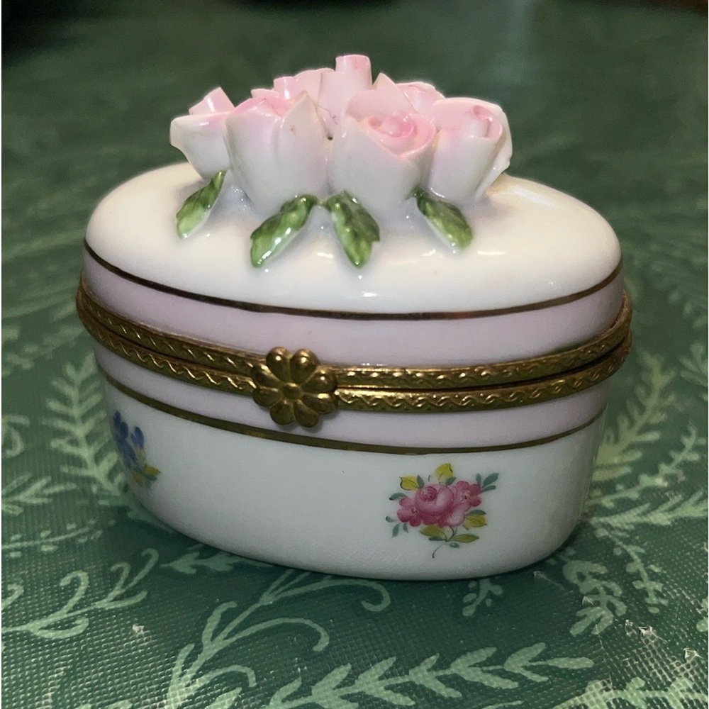 Limoges-style Miniature Porcelain Box